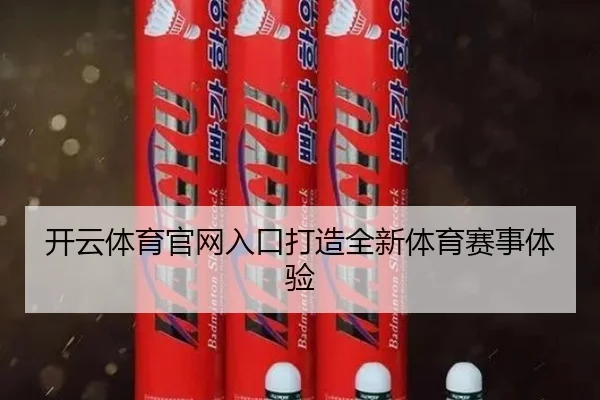 开云体育官网入口打造全新体育赛事体验